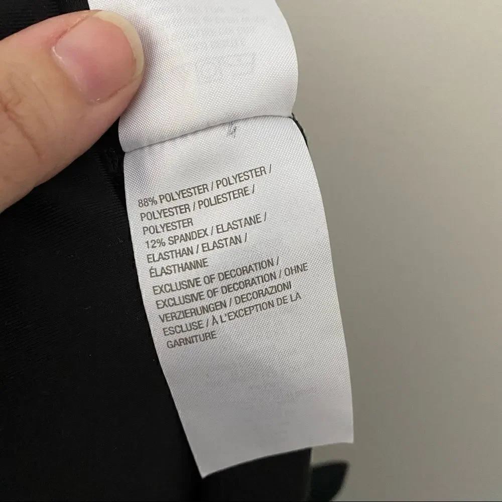 Susan Lucci Black athletic leggings Medium Petite